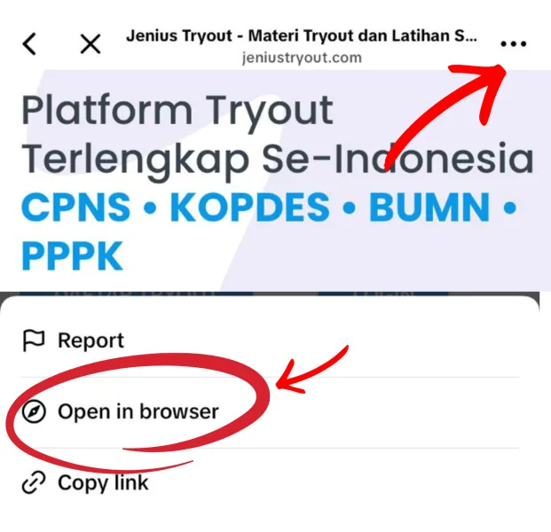 Tutorial Open in Browser